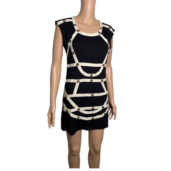 T-Bags Mini Dress with buttons - Picture 3 of 6